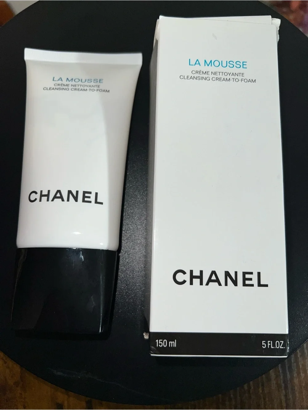 CHANEL La Mousse Cleansing Cream-to-Foam Tube - White with Black Logo